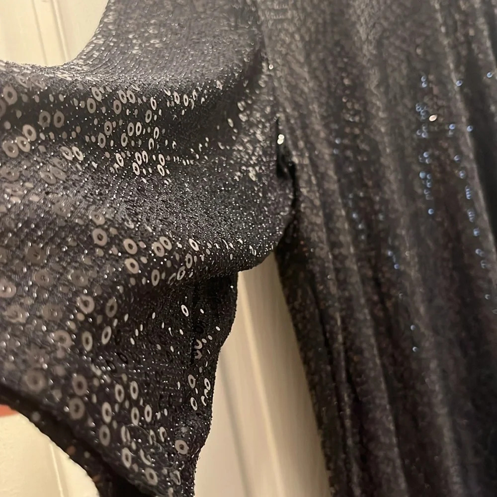 Slinky brand asymmetrical All sequin tunic top size 3X - Picture 5 of 9
